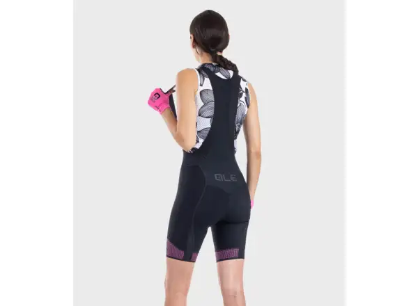 Alé PR-S Master 2.0 dámske kraťasy s trakmi a vložkou Black/Fluo Pink