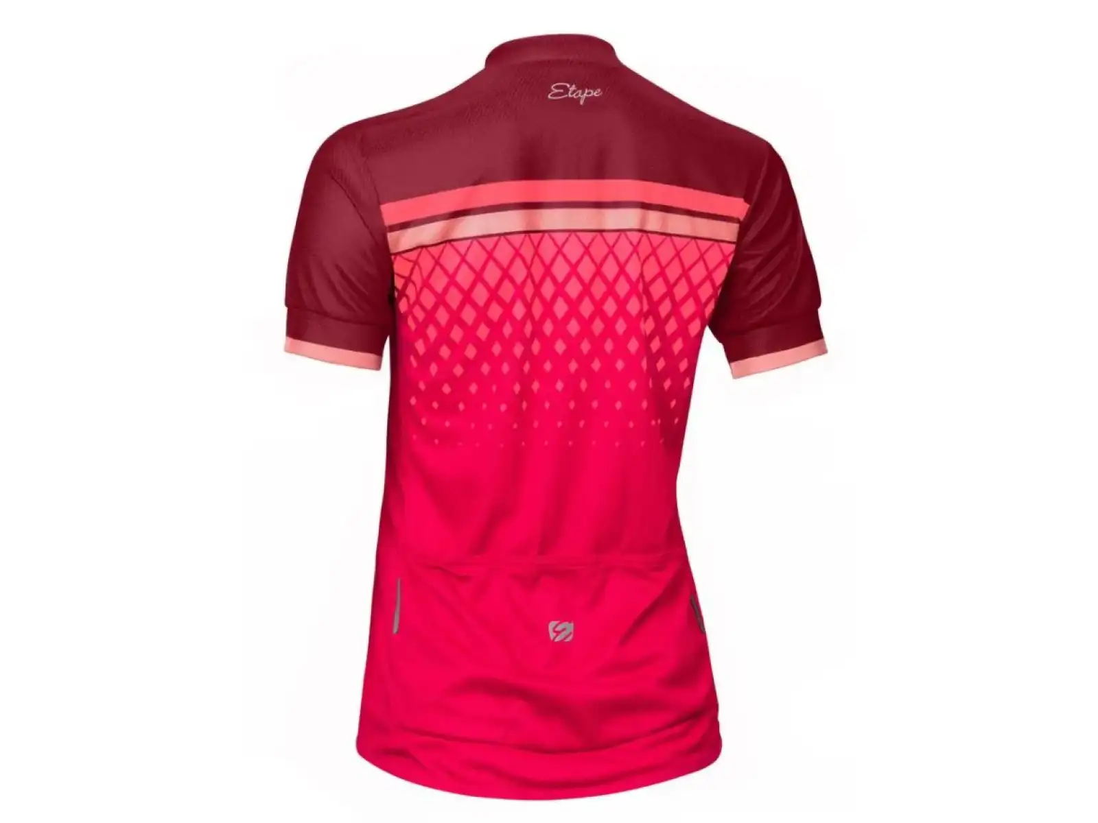 Etape Diamond dámsky dres s krátkym rukávom bordová/ružová
