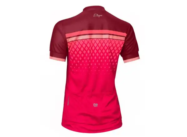 Etape Diamond dámsky dres s krátkym rukávom bordová/ružová