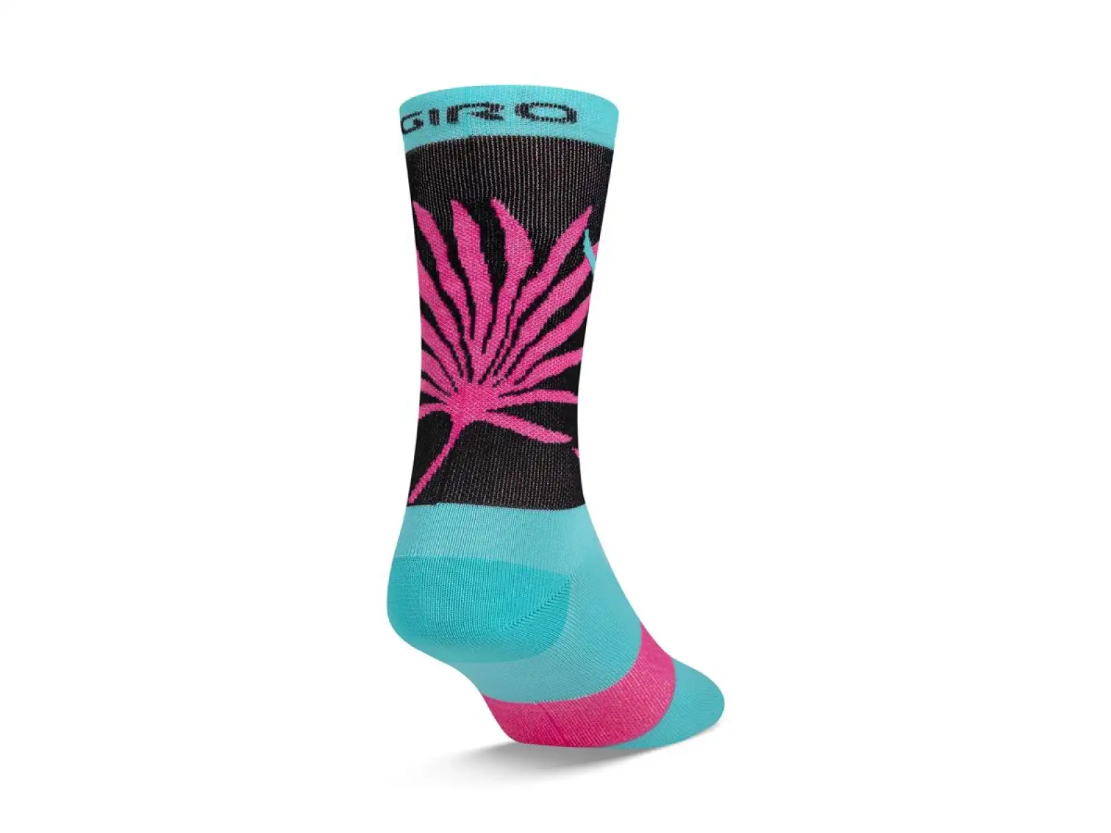 Giro Comp High Rise Ponožky kričiace teal/neon pink dlane