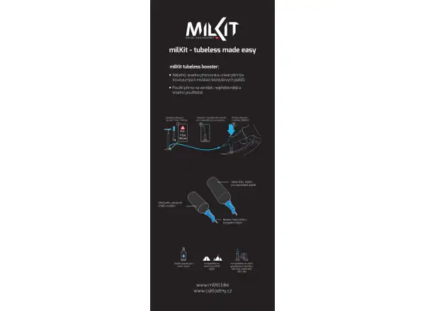 milKit booster 2v1 tlaková pumpa 0,75 l čierna