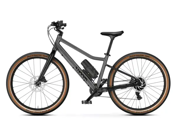 Woom Explore e 5 detský elektrobicykel Graphite Grey