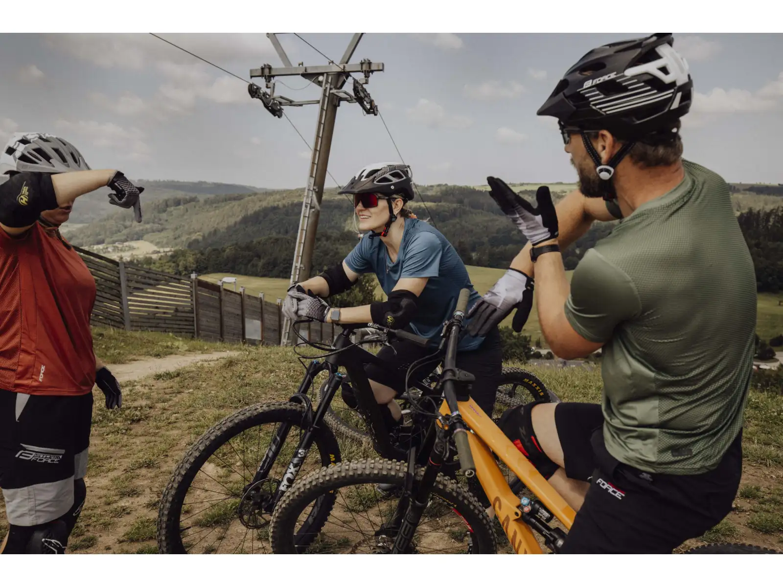 Force MTB Mount pánsky dres krátky rukáv Army