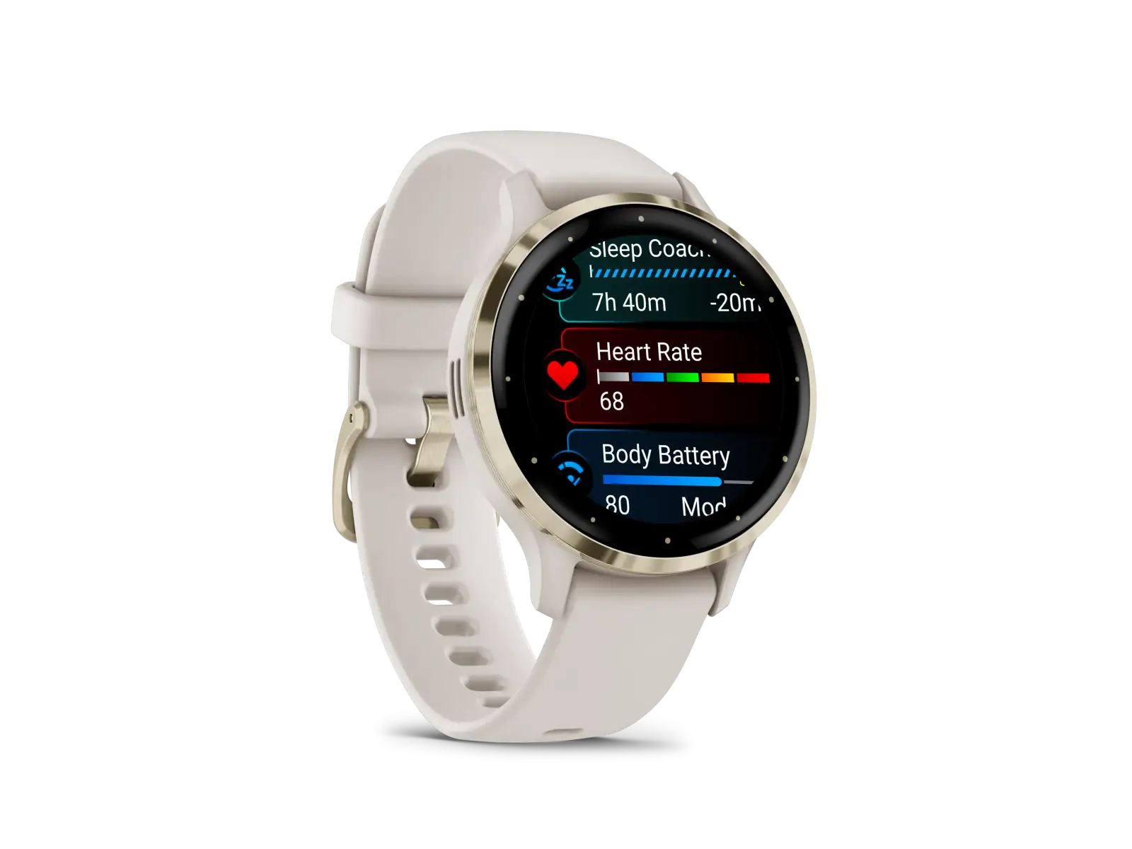 Garmin Venu 3S inteligentné hodinky Soft Gold/Ivory