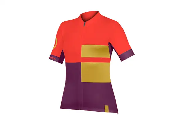Endura FS260 Print dámsky dres krátky rukáv Pomegranate
