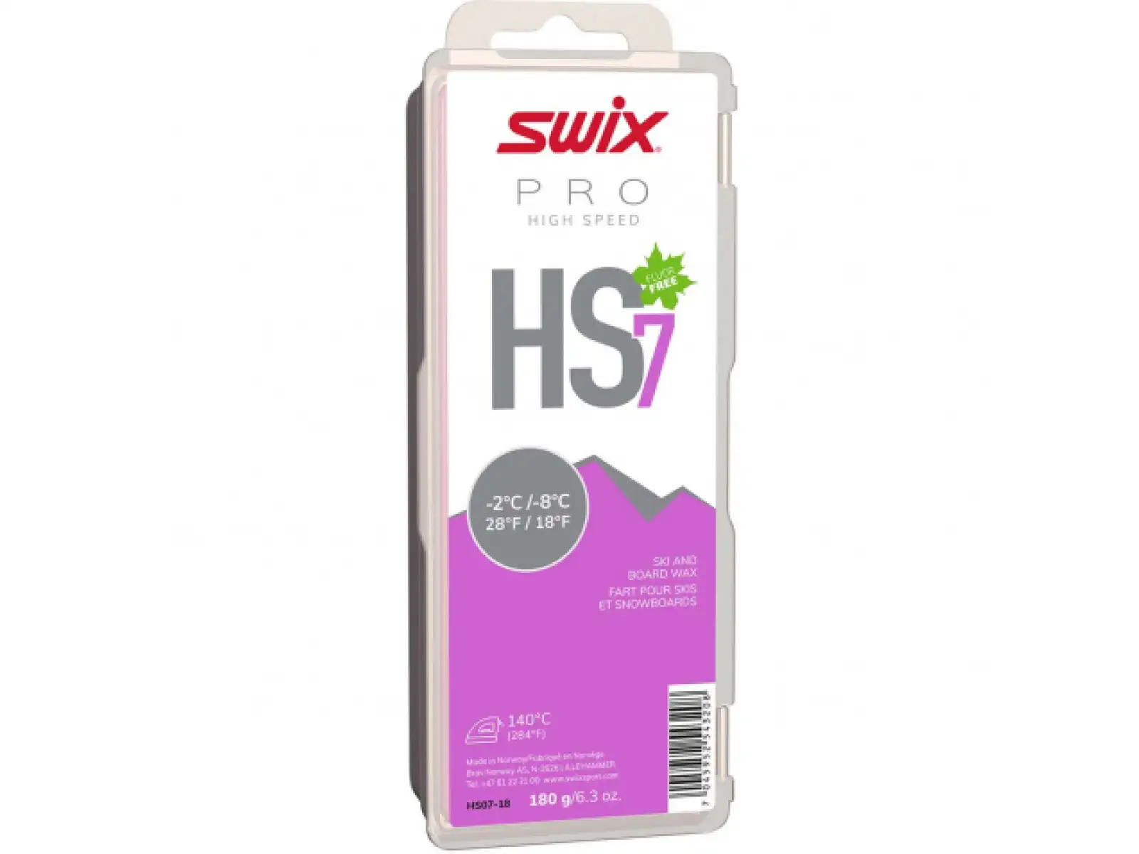 Swix HS07 Vysokorýchlostný protišmykový vosk 180g