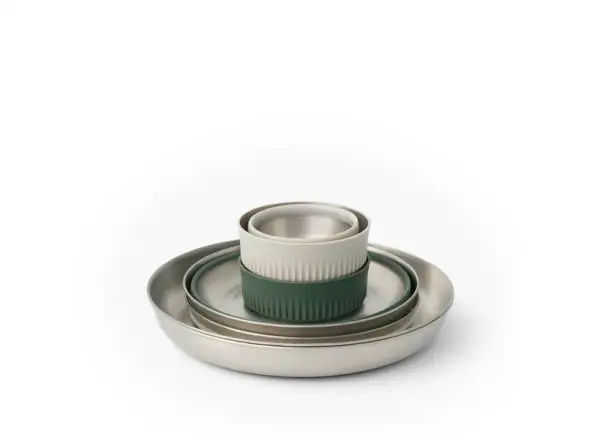 Sea to Summit Detour Stainless Steel Dinnerware Set 6 dielna sada riadu