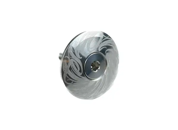 Shaman Racing viečko hlavového zloženia 1 1/8" Oremnts strieborná