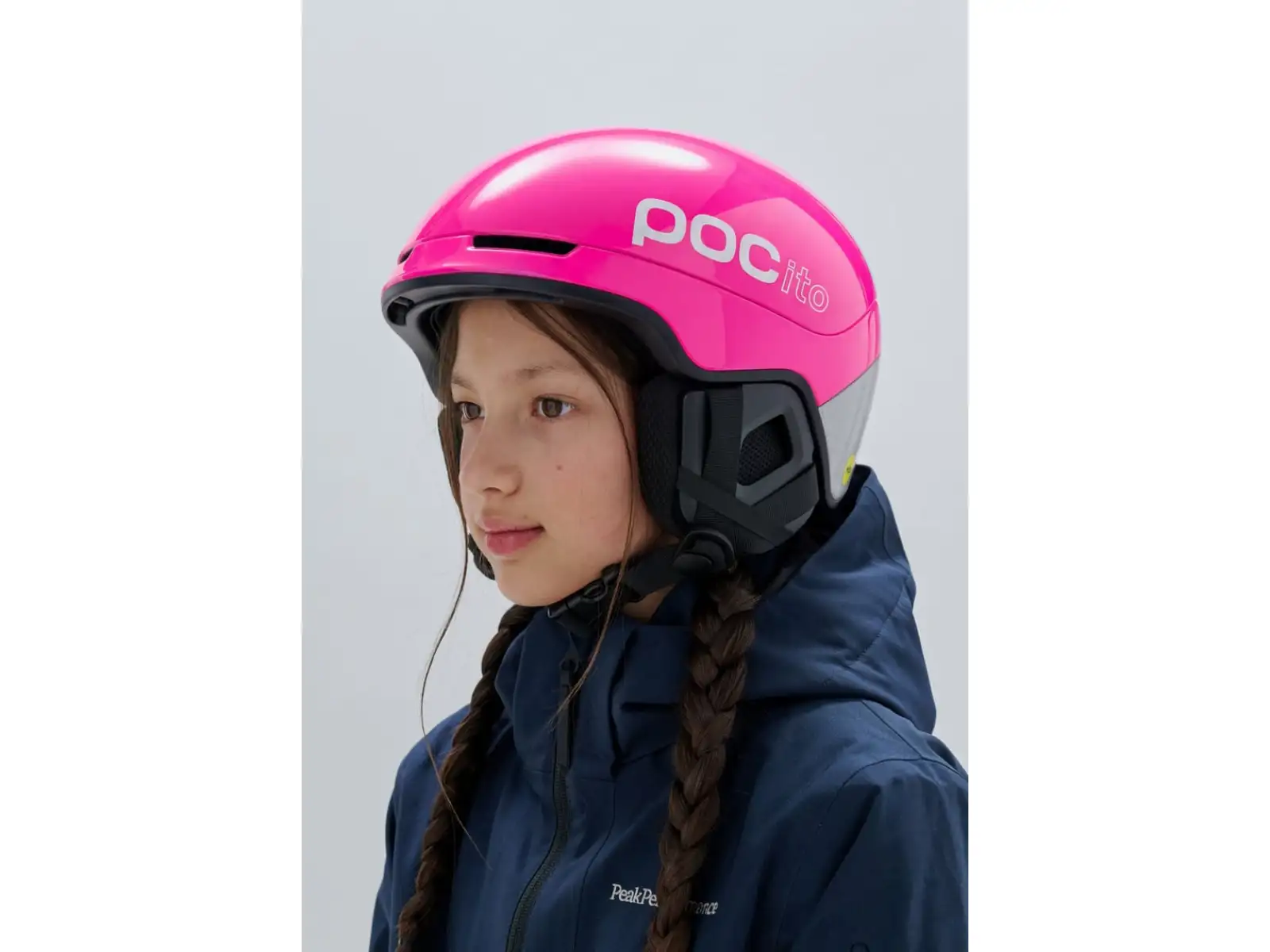 POC POCito Obex detská lyžiarska prilba Fluorescent Pink