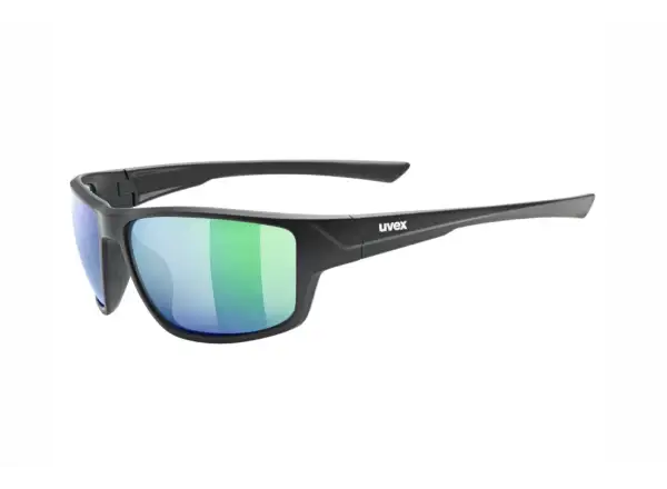 Uvex Sportstyle 230 okuliare Black Matt/Mirror Green