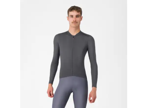 Castelli Espresso 2 pánsky dres dlhý rukáv Smoky Gray