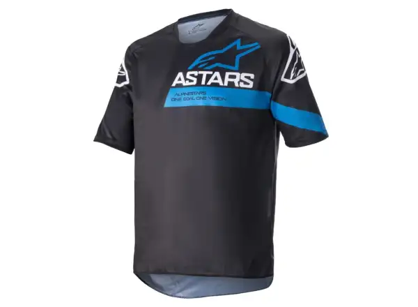 Alpinestars Racer V3 Pánsky dres s krátkym rukávom Black/Bright Blue