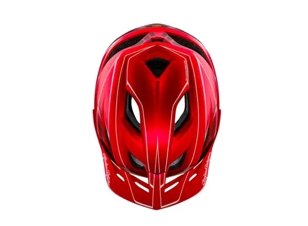 Troy Lee Designs Flowline SE Mips prilba Pinstripe Red