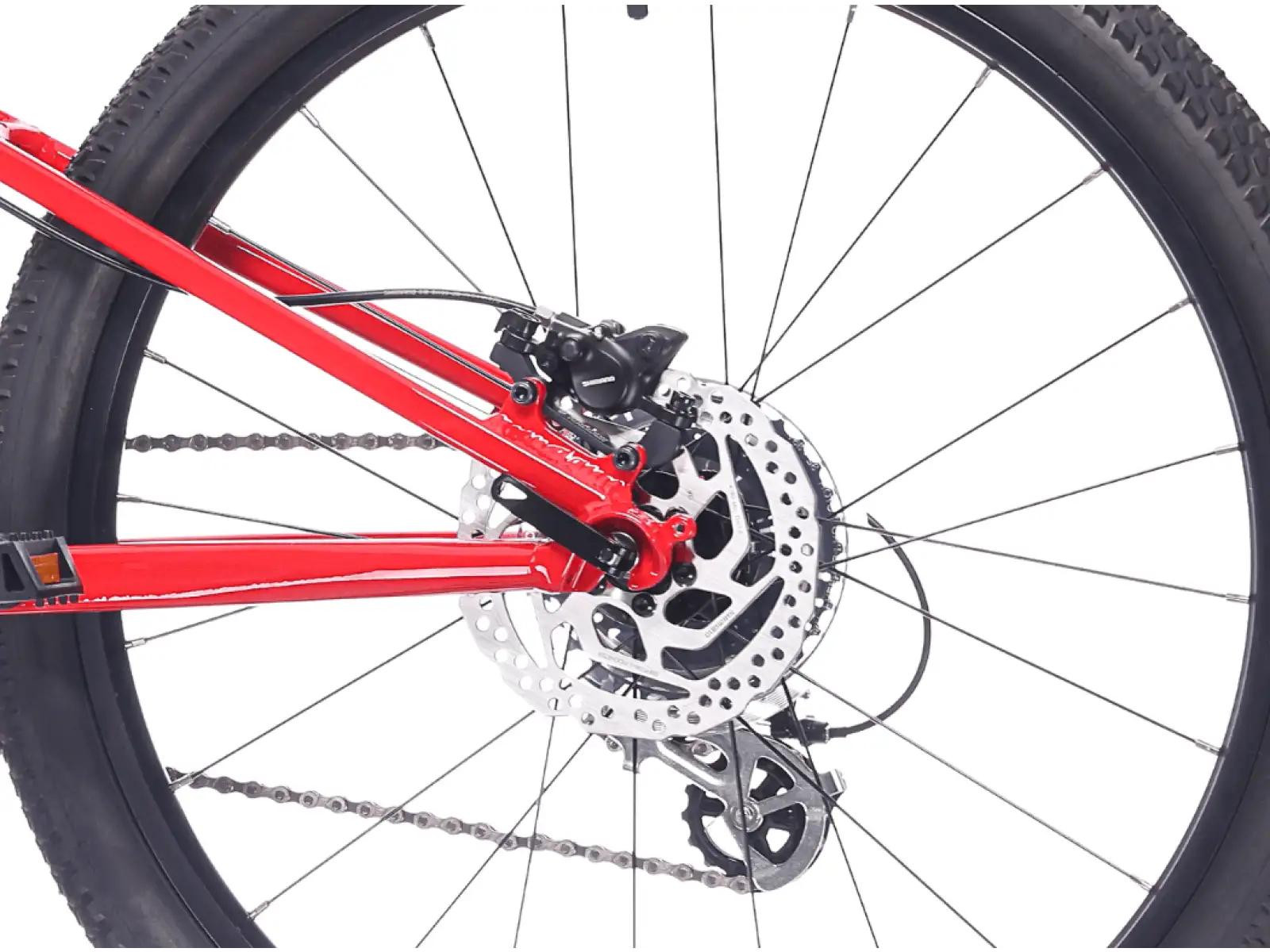 Rock Machine RIFF Tr 24 detský bicykel Gloss Fire Red