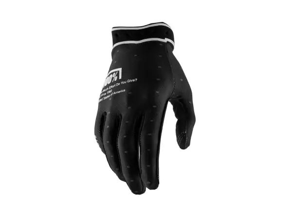 100% Ridefit pánske rukavice Black