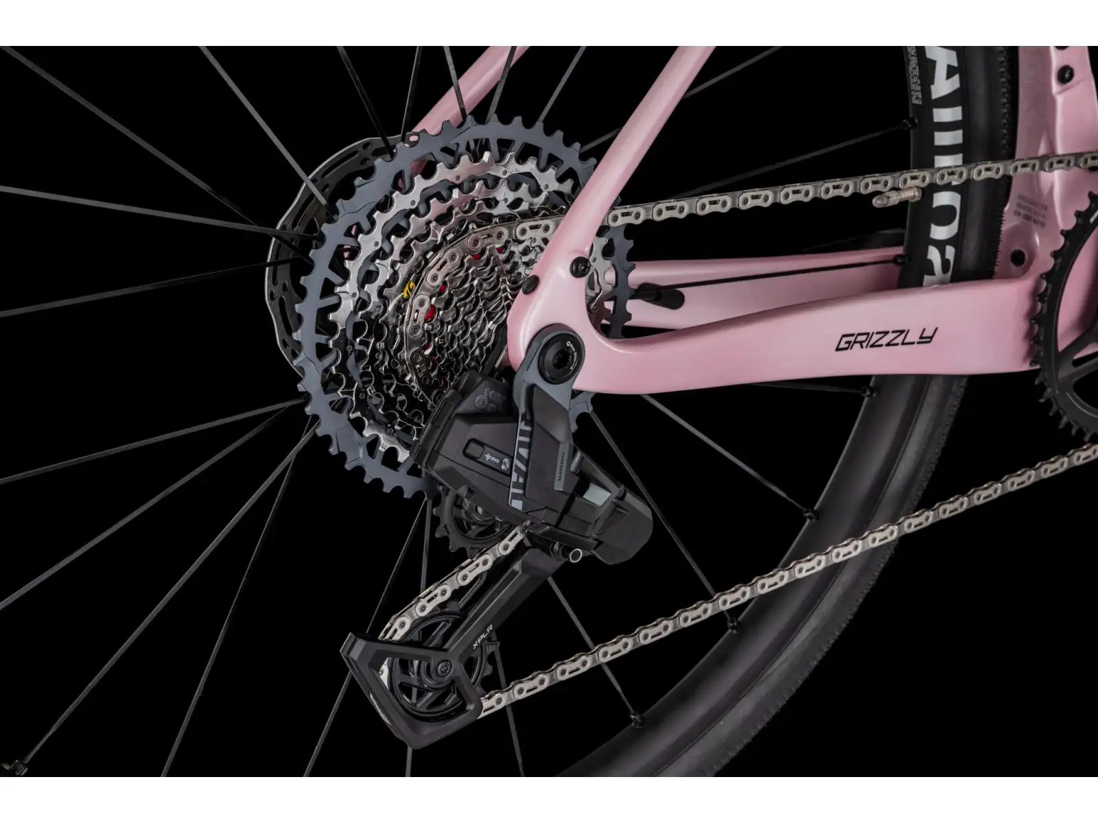 4Ever Grizzly AXS gravel bicykel Coral/Black