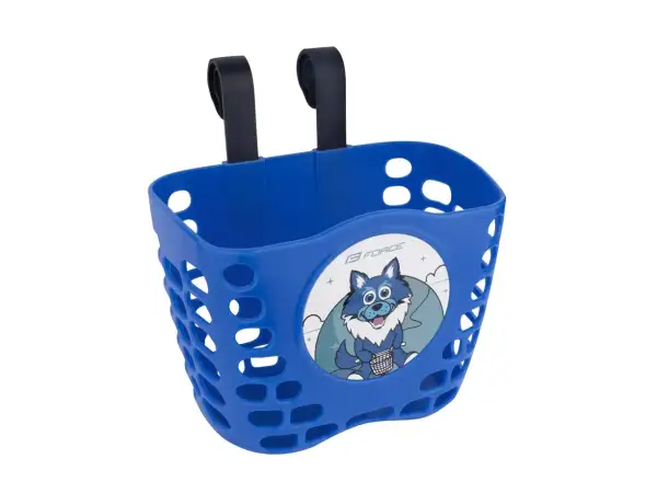 Force detský košík na riadidlá modrá