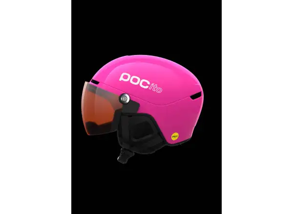 POC POCito Obex Visor detská lyžiarska prilba Fluorescent Pink