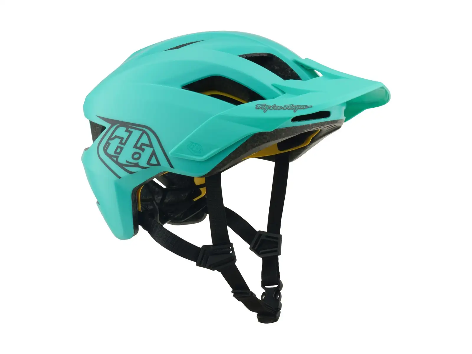 Troy Lee Designs Youth Flowline MIPS detská prilba Point Charcoal/Real Teal