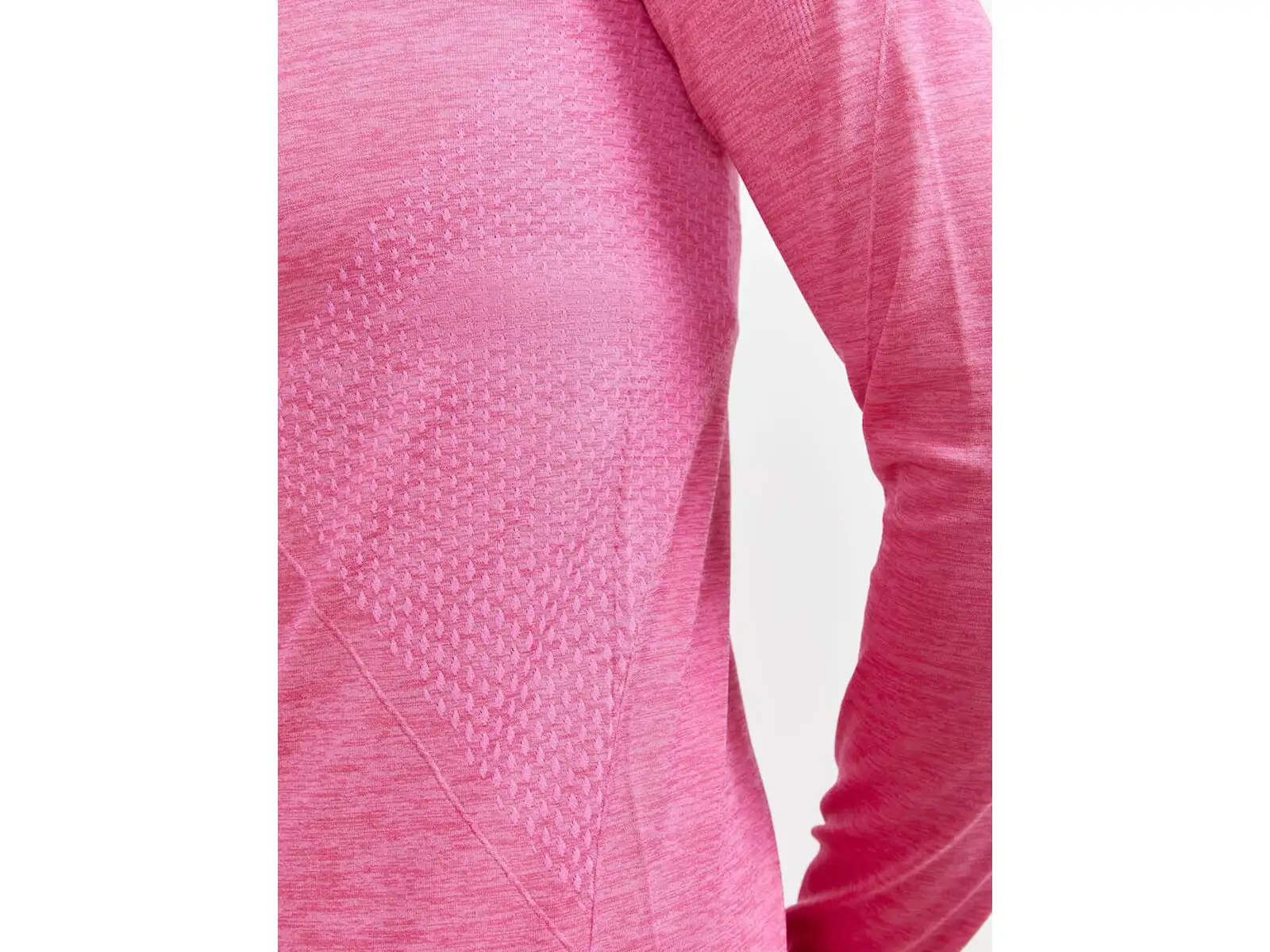 Craft CORE Dry Active Comfort Zip dámska mikina dlhý rukáv ružová