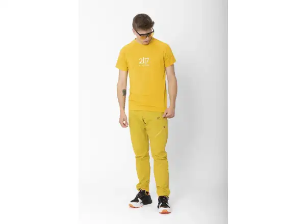 2117 of Sweden Huli pánske tričko krátky rukáv Dark Yellow