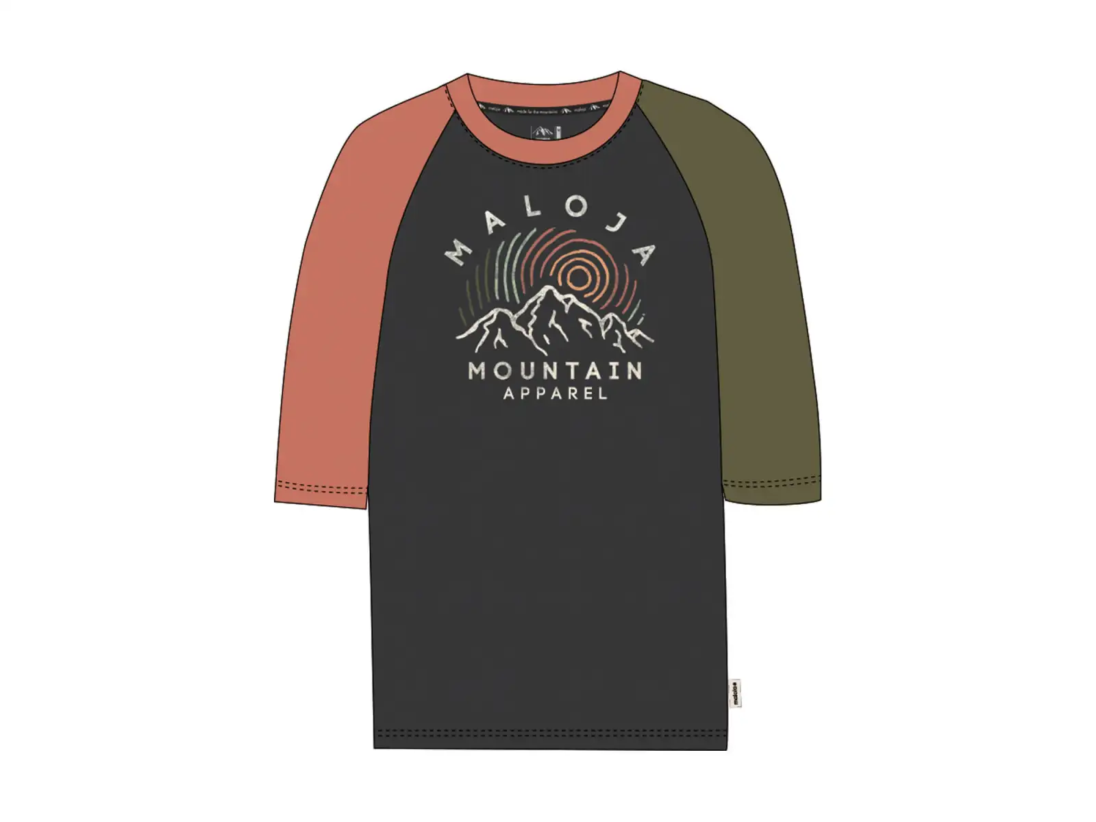 Maloja CorteM. dámsky dres s 3/4 rukávmi Moonless
