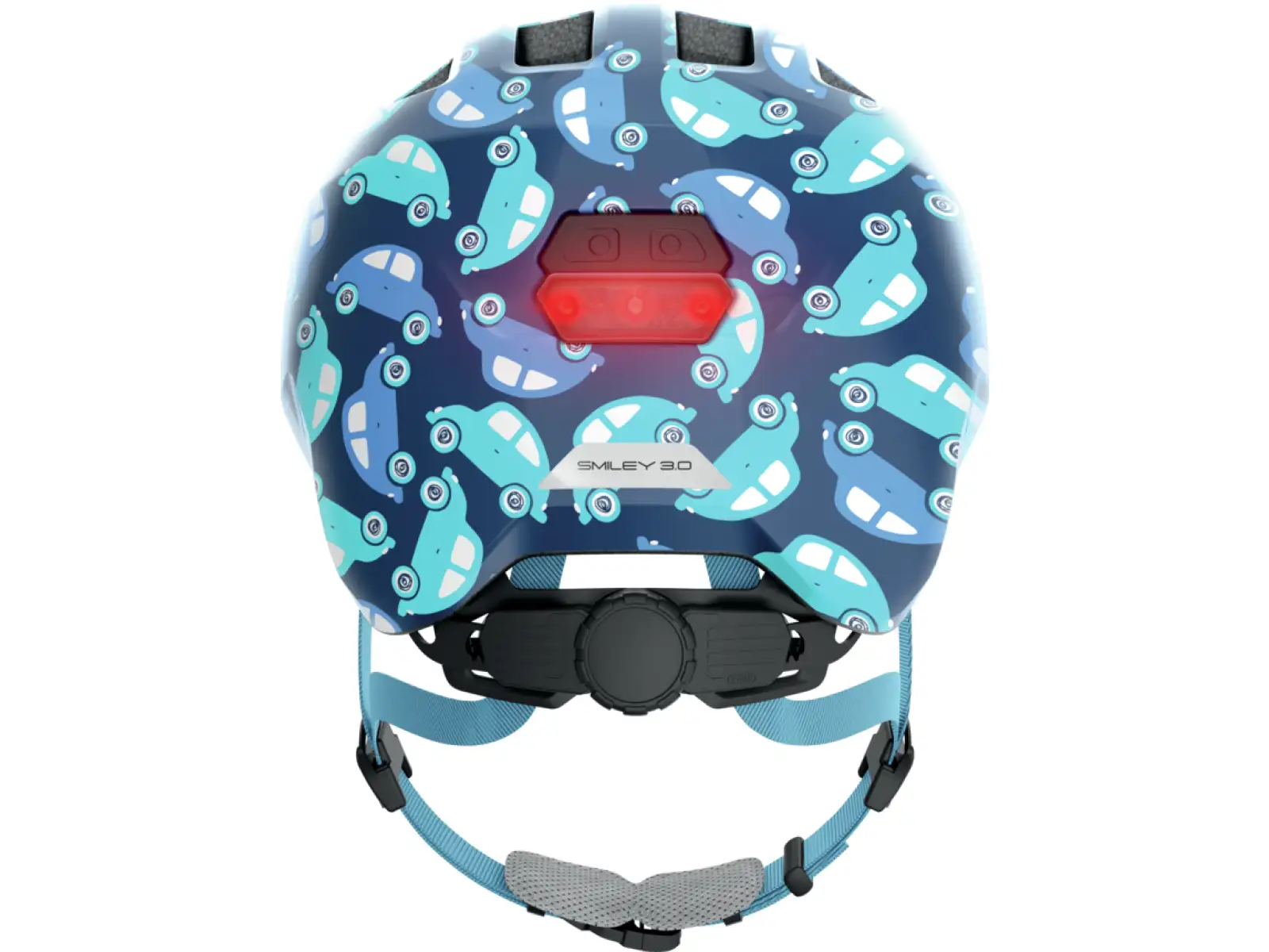 Abus Smiley 3.0 LED detská prilba Blue Car