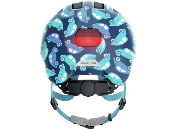 Abus Smiley 3.0 LED detská prilba Blue Car