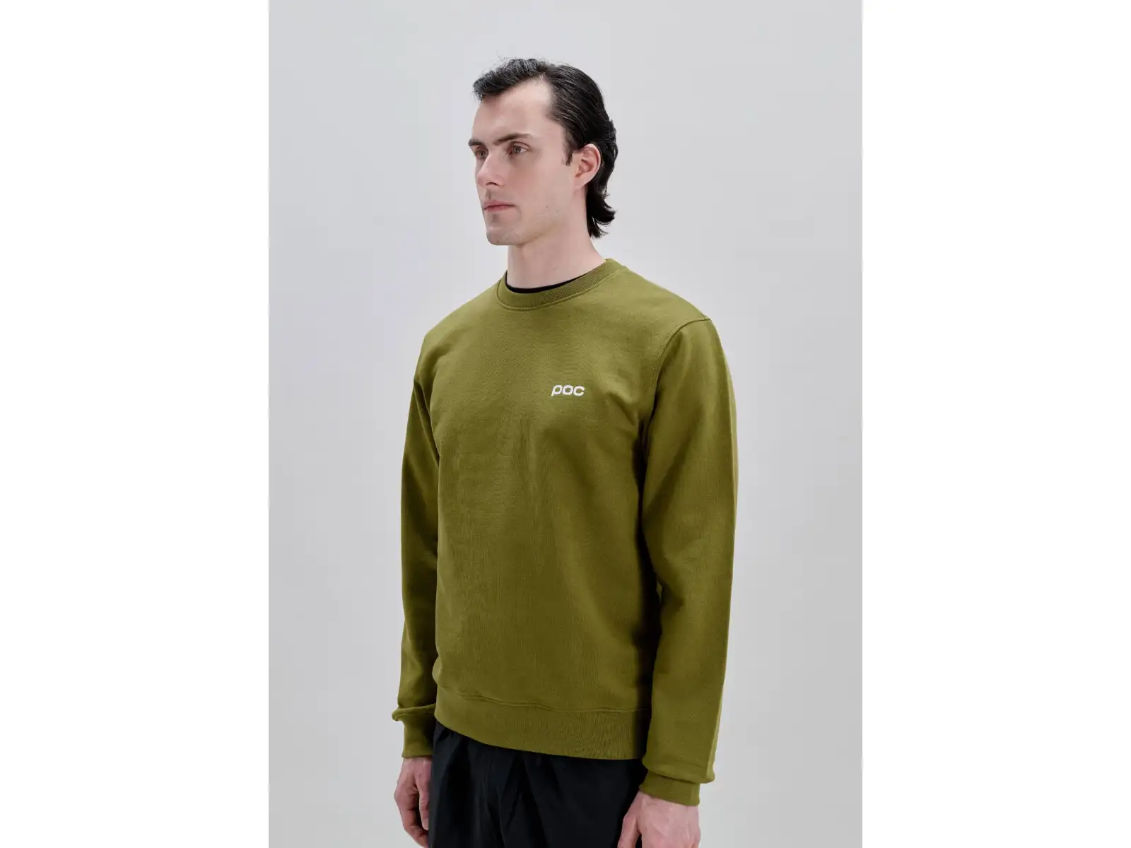 POC Crew mikina Olivine Green/Hydrogen White