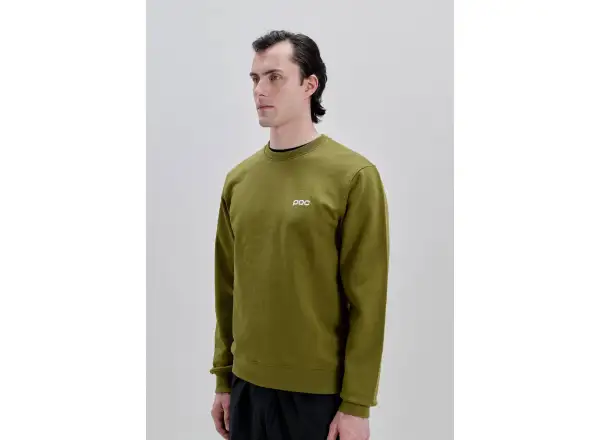 POC Crew mikina Olivine Green/Hydrogen White