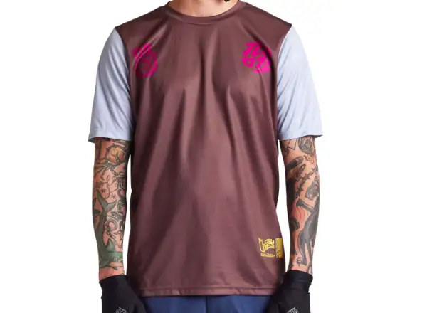 Troy Lee Designs Flowline pánsky dres krátky rukáv Flipped Chocolate