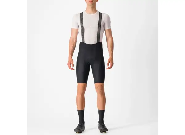 Castelli Espresso 3 pánske kraťasy s vložkou a laclom Black