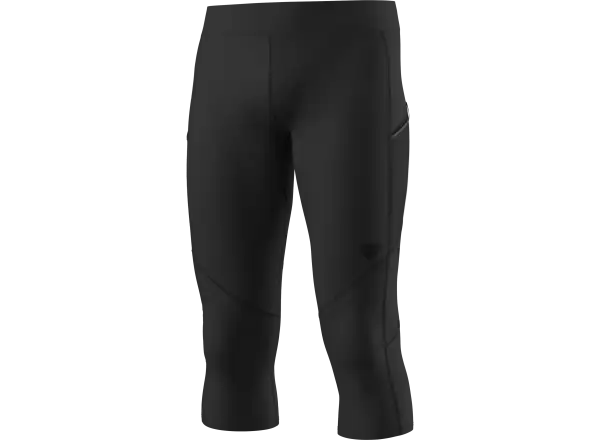 Dynafit Alpine 3/4 pánske bežecké nohavice Black Out