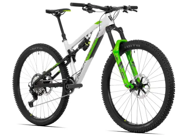 Horský bicykel Rock Machine Blizzard TRL 90-29 lesklá strieborná/čierna/DVO zelená
