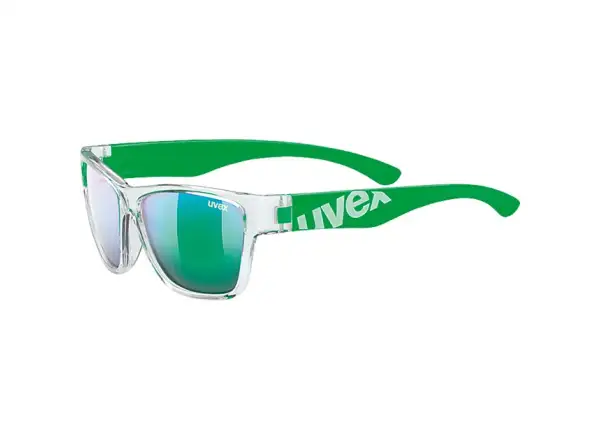 Uvex Sportstyle 508 detské okuliare Clear Green/Green Mirror