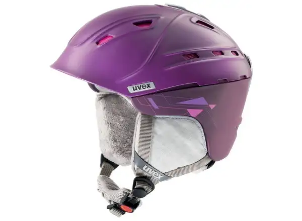 Dámska lyžiarska prilba Uvex P1US WL fialová/ružová matná