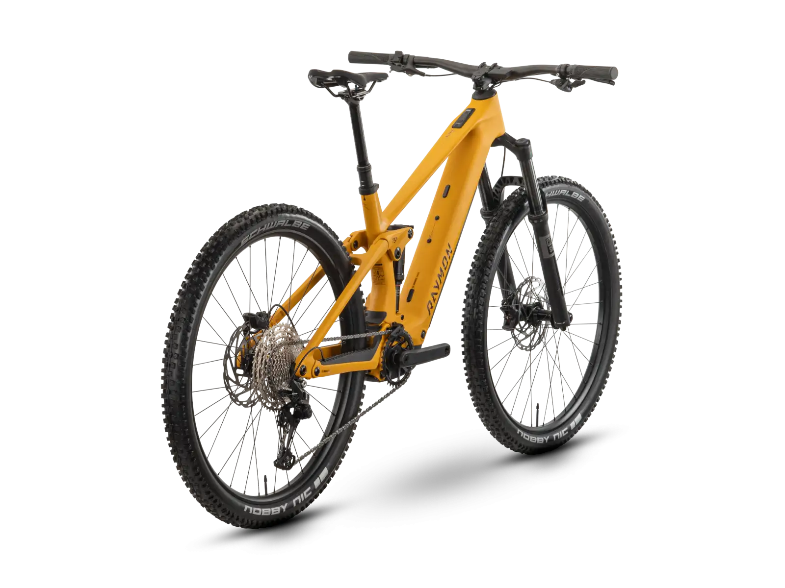 Raymon Airok Comp celoodpružený elektrobicykel Kurkuma/Brown