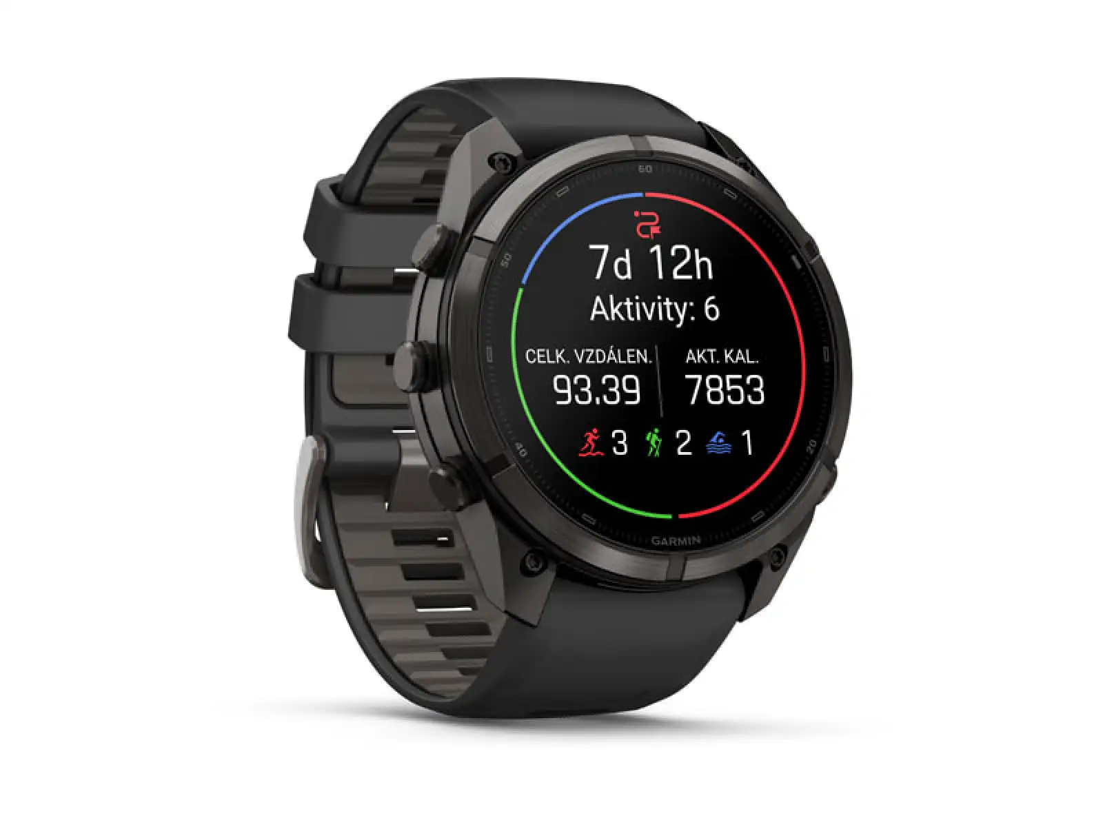 Garmin Fénix 9 Pro inReach 47 mm inteligentné hodinky Carbon gray DLC Titanium Black/Pebble gray