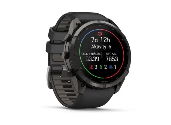 Garmin Fénix 9 Pro inReach 47 mm inteligentné hodinky Carbon gray DLC Titanium Black/Pebble gray