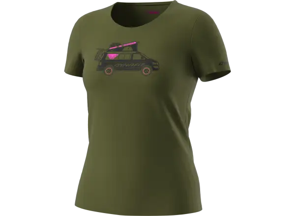 Dynafit Graphic Cotton Dámske tričko s krátkym rukávom Winter Moss/Dynavan