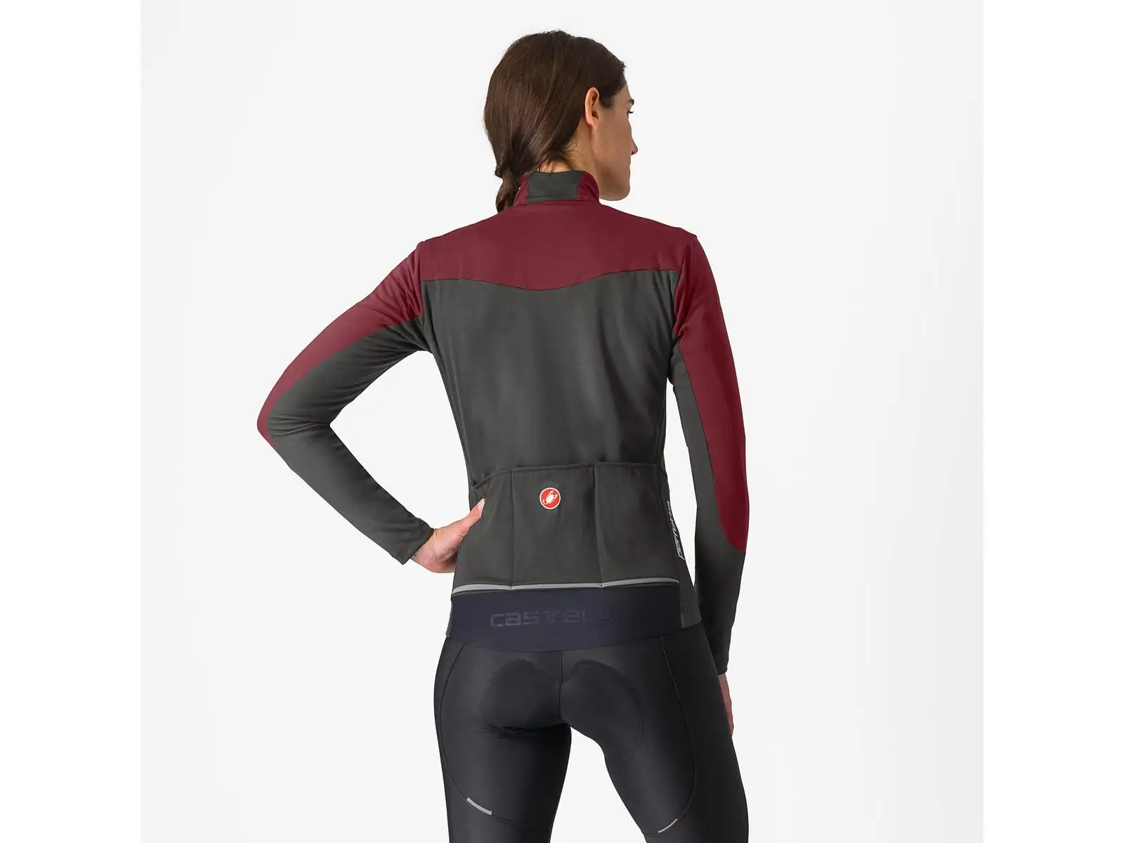 Castelli Perfetto Air dámska bunda Deep Bordeaux/Dark Gray