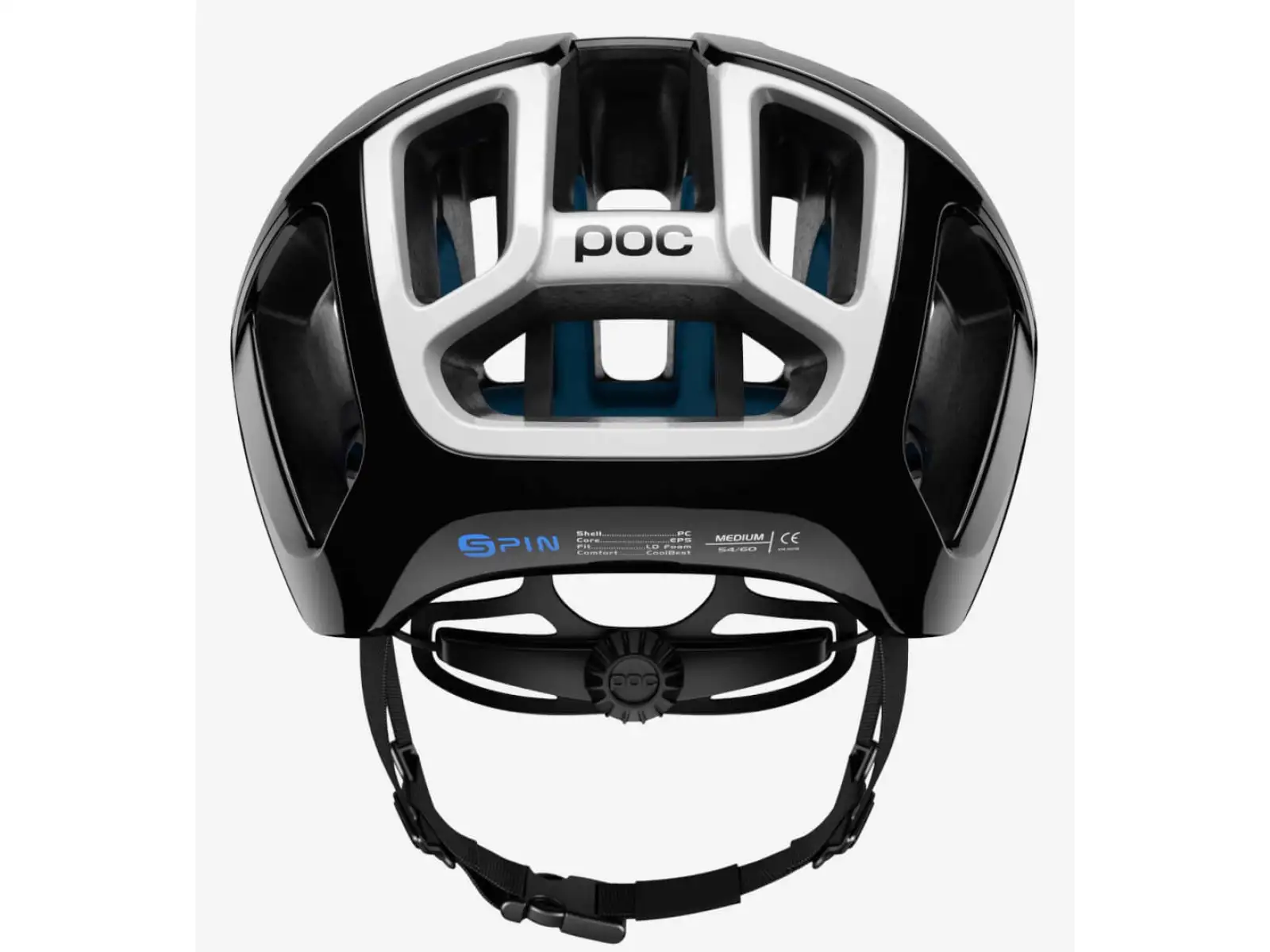 Cestná prilba POC Ventral Spin Raceday uranovo čierna