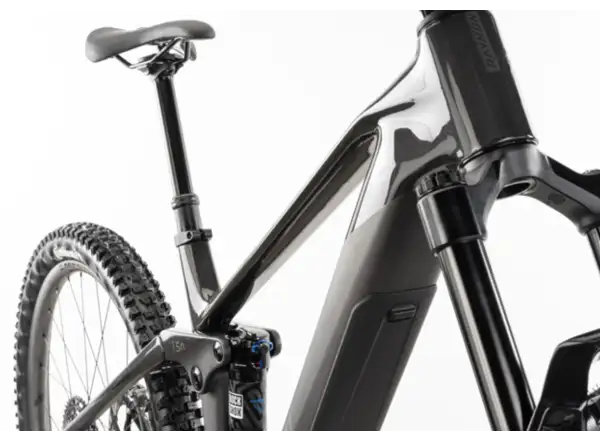 Raymon Airok Ultra celoodpružený elektrobicykel Carbon Stealth/Iridescant