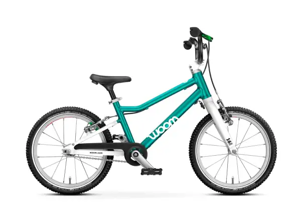 Woom GO 3 Automagic Metallic Turquoise 16 detský bicykel