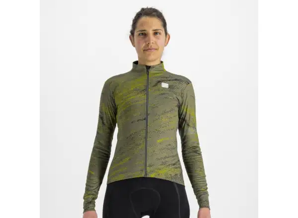 Sportful Cliff Supergiara Thermal dámsky dres s dlhým rukávom beetle guacamole black