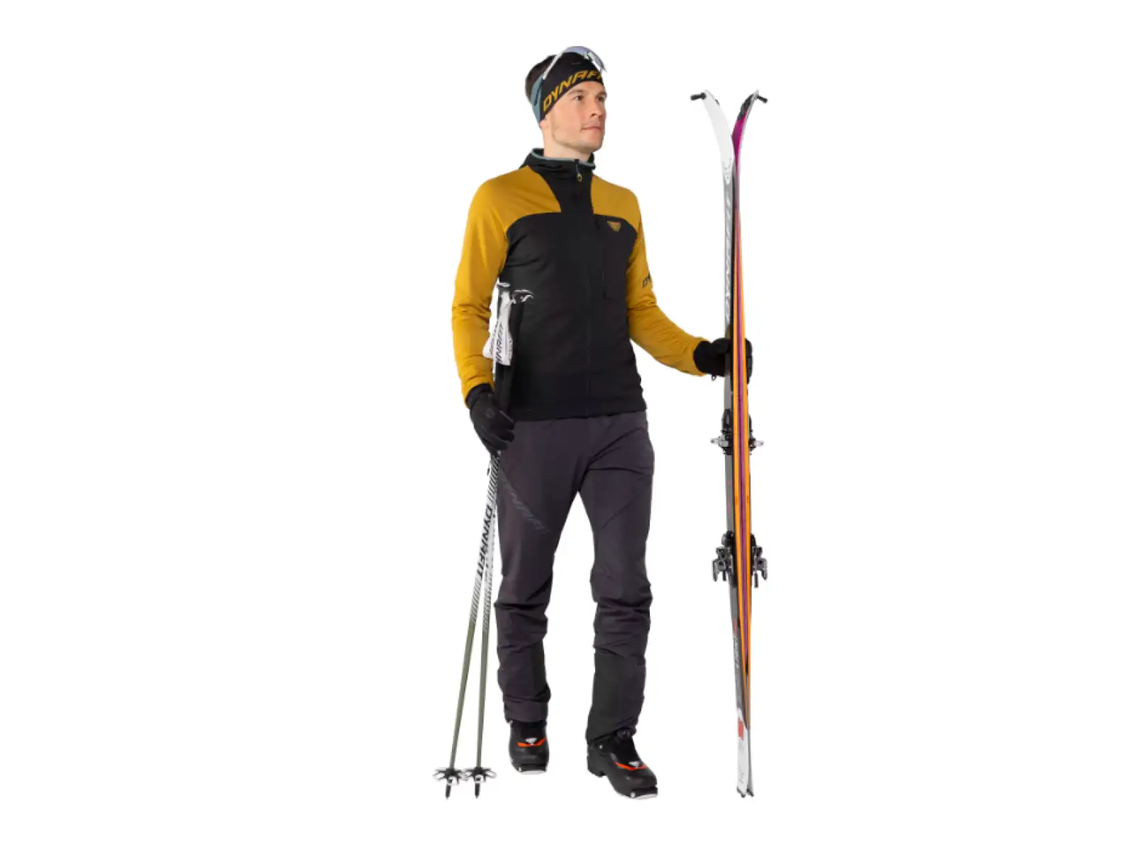 Dynafit Speed Polartec Hooded pánska bunda Tobacco