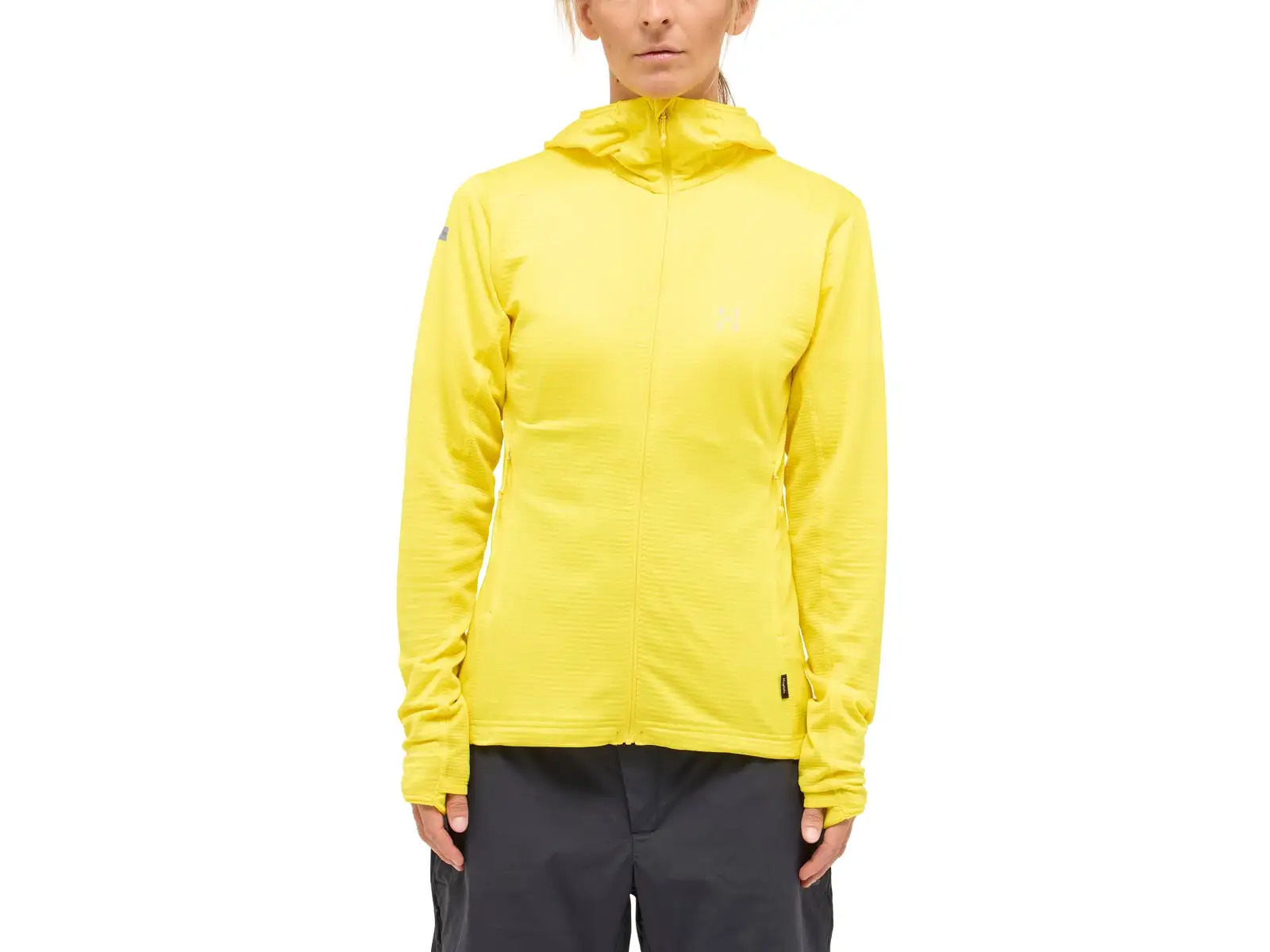 Haglöfs L.I.M Mid Multi Hood dámska mikina s kapucňou žltá