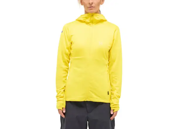 Haglöfs L.I.M Mid Multi Hood dámska mikina s kapucňou žltá