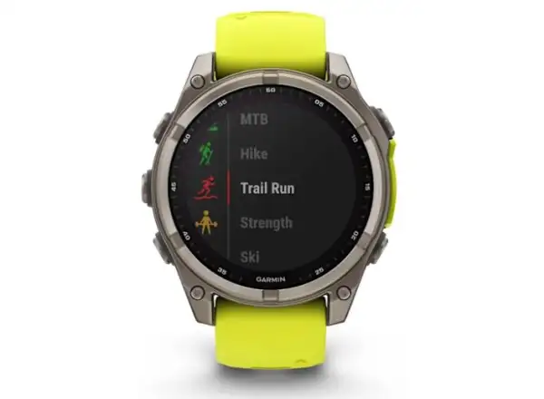 Garmin fenix 8 - 47 mm Solar Sapphire inteligentné hodinky Titanium Yellow/Graphite