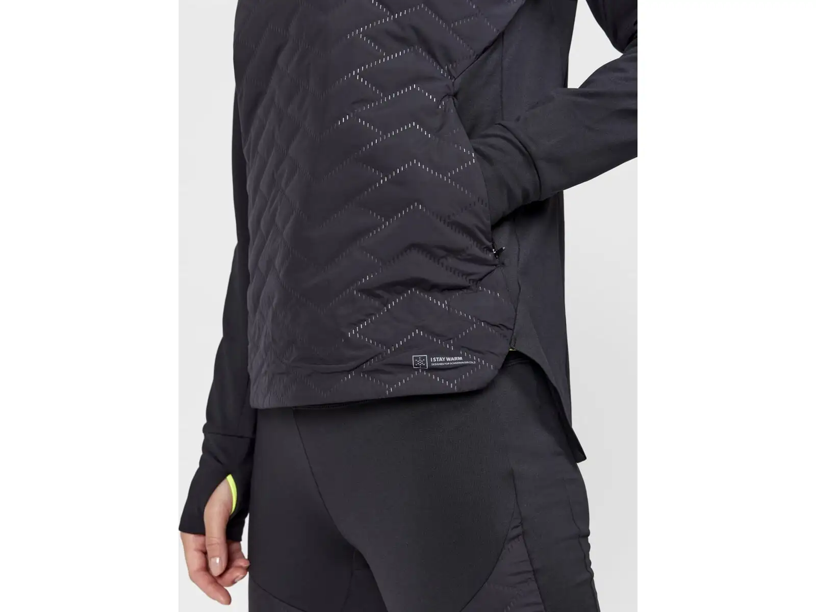 Craft ADV SubZ Sweater dámska bežecká bunda čierna
